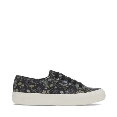 Image of Superga 2750 Floral Print Trainer Female Dark Grey/Floral UK Size 4.5