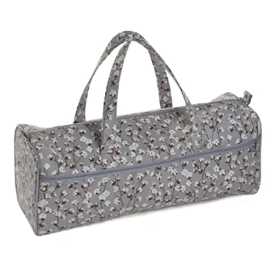 Image of Hobby Gift Knitting Pins and Notions Storage Travel Bag, Cotton Plant