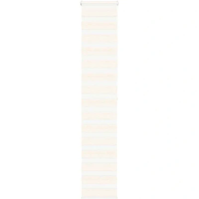 Image of vidaXL Zebra Blind Marble Beige 40x200 cm Fabric Width 35.9 Polyester