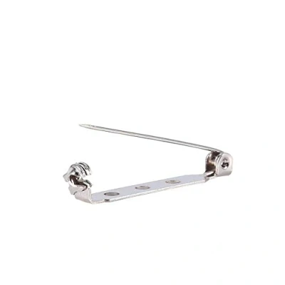 Image of Safety Rolling Catch Brooch,50Pcs Bar Pins Brooch Lock Back DIY Craft 20/25/32/38mm(32mm)