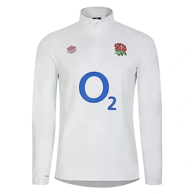 Image of 2023 2024 England Rugby Warm Up Mid Layer Top (Navy Blazer), XXL 47 49&quot; Chest