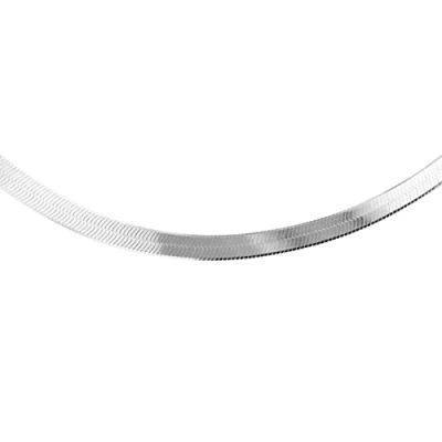 Image of Tuscany Silver Women&#039;s Sterling 3.5mm Triple Herringbone Chain 41cm/16&quot;