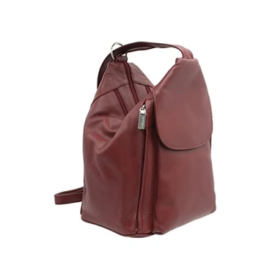 Image of VISCONTI Leather Backpack Style 18357 Red