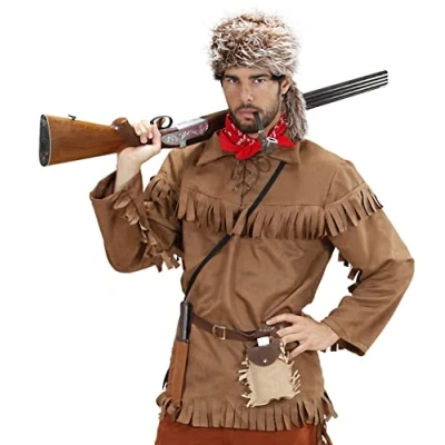 Image of Trapper Costume Large for Wild West Fancy Dress