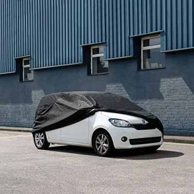 Image of Streetwize Breathable Car Cover[SMALL] Black, Universal Automobile, Cover Ideal for Winter to provide Paint Protection (SWBCCS)