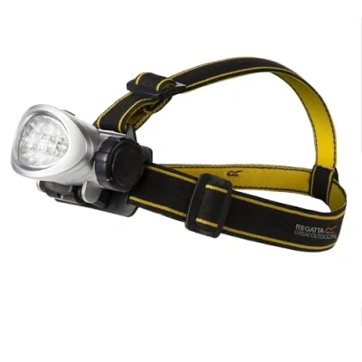 Image of Regatta 10 LED Head Torch Black/Seal Grey