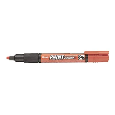 Image of Pentel 4.0mm Bullet Point Paint Marker with Cellulose Based Permanent Vivid Colours Orange