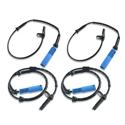 Image of Set of 4 Front and Rear ABS Wheel Speed Sensors for BMW E53 X5 2003 2006