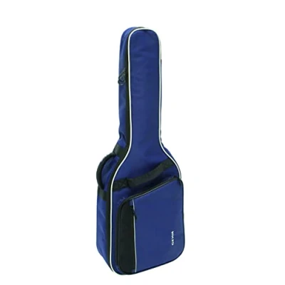Image of GEWA Guitar Gig Bag Economy 12mm for Classical 1/2 blue (tearproof and waterproof, padding, luxury backpack straps, large accessory compartment) 212121