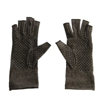 Image of Active Compression Arthritis Gloves Stimulate Circulation &amp; Increases Dexterity Comfy Cotton/Spandex Blend For Wrist Pain Relief Width of Palm: L(3 4) From Easylife Large