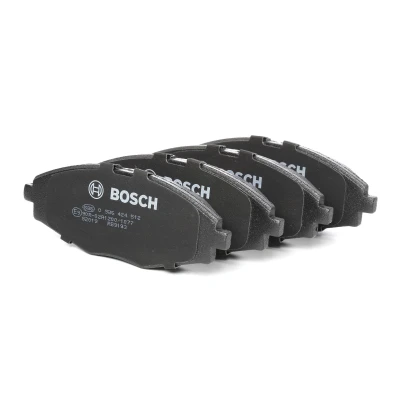 Image of 96281945, S4510004 Brake pad set BOSCH 0 986 424 512 Low Metallic with anti squeak plate, mounting manual CHEVROLET: Matiz, Spark