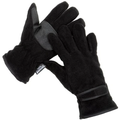 Image of i Smalls Mens RJM Thermal Thinsulate Fleece Autumn Winter Gloves with Palm Grips GL127 (Black) ML