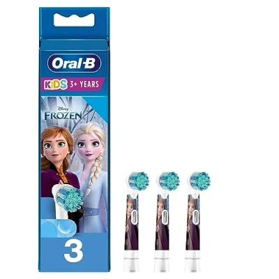 Image of Oral B Kids Replacement Heads with Disney Frozen Characters, Pack of 3