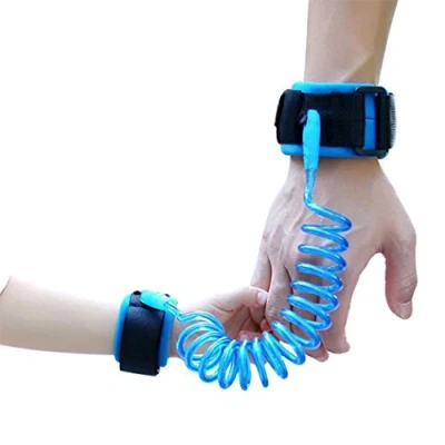Image of Hillento Baby Child Anti Lost Safety Wrist Link Harness Strap Rope Leash Walking Hand Belt for Toddlers, Kids(2.5m Blue)