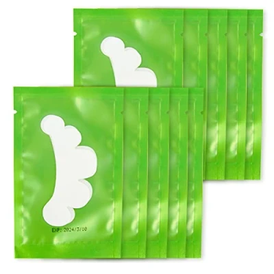 Image of 50Pairs Eyelash Extension Pads Under Eye Gel Lash Lint Patches for Extensions (Flower Green)