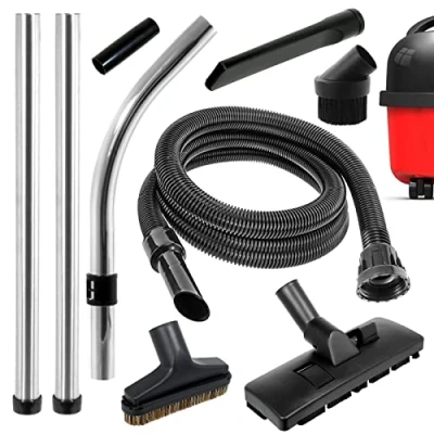 Image of SPARES2GO Hoover Hose Tool Brush Kit for Numatic Henry HVR200 HVC200 NRV200 Vacuum Cleaner (1.8m)