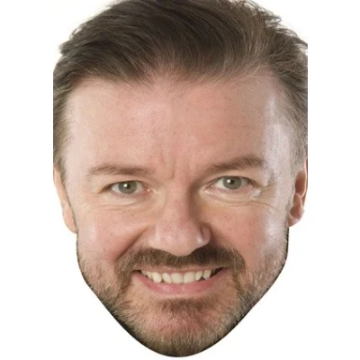Image of FoxyPrinting Ricky Gervais Celebrity Face Party Fancy Dress