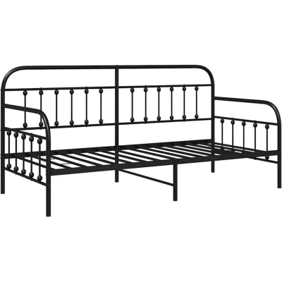Image of vidaXL Black Daybed Frame 100x190 cm Steel