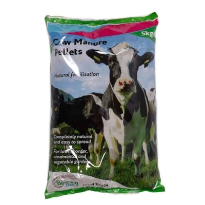 Image of You Garden Cow Manure Pellets, 5kg Natural Soil Fertiliser and Improver Organic Fertilisers for Gardens Promotes Growth in Plants