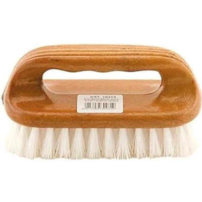 Image of Elliott Wood Effect Scrubbing Brush, Strong and Durable Scrub Brush with Easy Grip Handle Synthetic Fibres, Perfect for indoor outdoor cleaning on hard soft surfaces