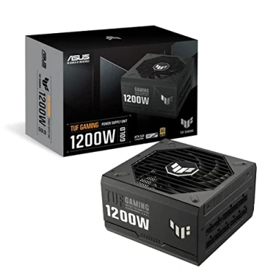 Image of ASUS TUF Gaming 1200W Gold (1200 Watt, Fully Modular Power Supply, 80+ Certified, Military grade Components, Dual Ball Bearing, Axial tech Fan, PCB Coating, 10 Year Warranty)