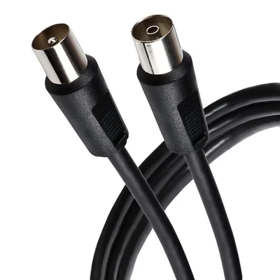 Image of Maplin TV Aerial Extension Cable 1M Coaxial RF Male to Female