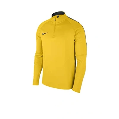 Image of Nike Y Nk DRY ACDMY18 Dril Top LS Long Sleeved T Shirt Tour Yellow/Anthracite/(Black), Small