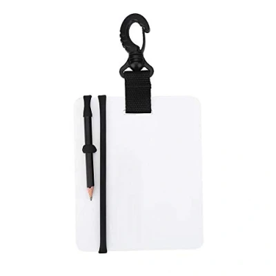 Image of Keenso diving Writing Slate, Plastic Waterproof Scuba Underwater slate Tablet Board with Swivel Clip &amp; Pencil for Water Sports Swimming dive