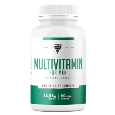 Image of TREC Nutrition Multivitamin for Men 90 Capsules Essential Daily Vitamins Men&#039;s Health &amp; Well Being Energy Boost, Immune Support, and Overall Vitality