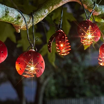 Image of Smart Garden Products Ltd 1060275 Ladybird Solar String Lights 10 Pack