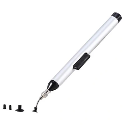 Image of Manual Solder Sucker, 1pc Desoldering Pump Sucker Ic Smd Remover Vacuum Welding Suction Pen with 3mm 6mm 10mm 3 Tips