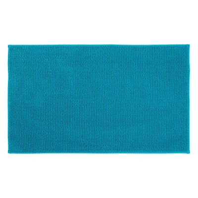 Image of Gözze Anti Slip Bath Mat, Super Soft, 100% Microfibre, 60 x 100 cm Lagoon