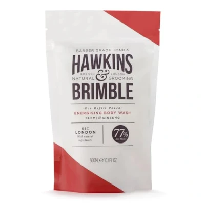 Image of Hawkins &amp; Brimble Bodywash Eco Refill Pouch 300ml Body Wash For Men And Naturally Fragranced Sustainable Friendly Pouches (Body Pouch)