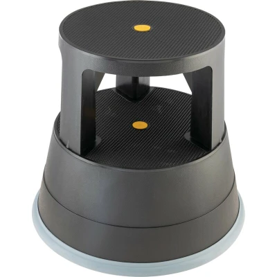 Image of Lincoln Black Plastic Kick Stool