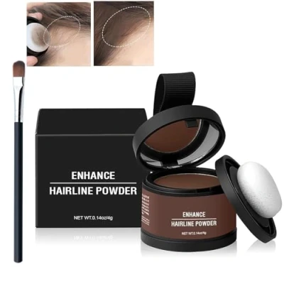 Image of Waverloo Magic Root Cover Up, Waverlo Cover, Enhance Hairline Powder, Powder Instantly Conceals Color Touch Up (Medium Brown)