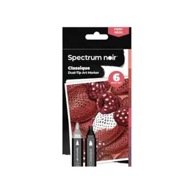 Image of Crafter&#039;s Companion Spectrum Noir Classique 6pc Fiery Reds