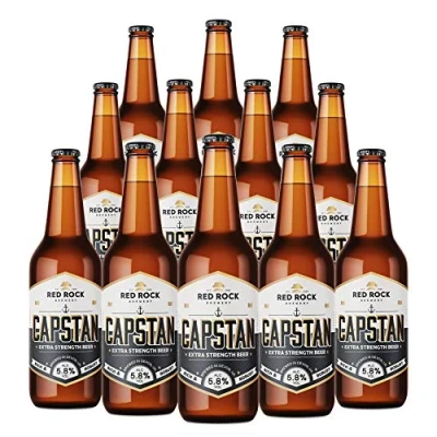 Image of Red Rock Brewery Traditional British Ale Case of 12x 500ml Bottles English Beer (Capstan 5.8%)