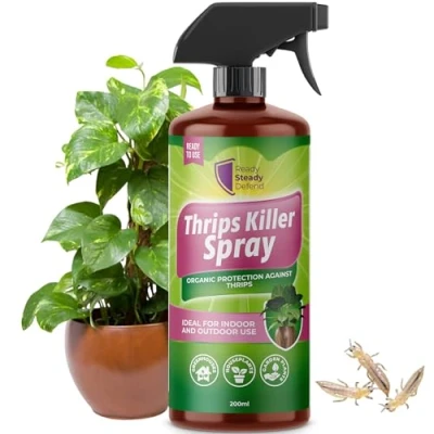 Image of Thrips Killer Spray 200ml Effective Insecticidal Soap Bug for Home &amp; Houseplants Plant Protection Solution Indoor Outdoor Use Natural Formula Healthy Plants
