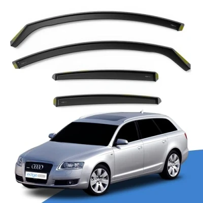 Image of EdgeVisors Wind Deflectors Set Fits: AUDI A4 B6/B7 2000 2009 5 Door Avante Estate 4pc