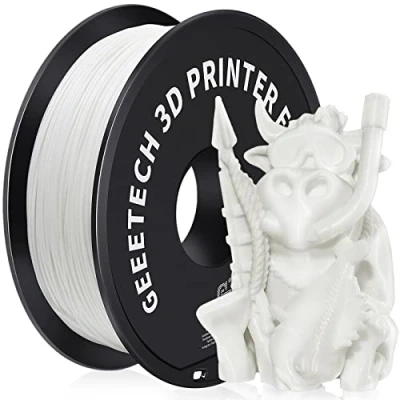 Image of Geeetech 3d Printer ABS Filament 1.75mm White, Printing 1KG 1 Spool