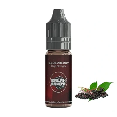 Image of Elderberry High Strength Flavouring 230+ Flavours Galaxy Food Large 100ml Bottle.