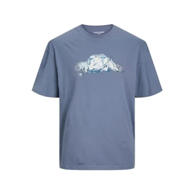 Image of JACK &amp; JONES Men&#039;s Jcosplash Tee Ss Crew Neck Gc T Shirt, Flint Stone, XL