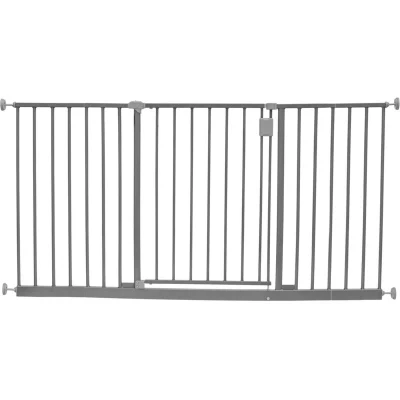 Image of Safetots Extra Wide Hallway Gate, 140cm 146cm, Matt Grey,Pressure Fit Baby Safety Barrier for Hallways and Spaces, Easy Installation