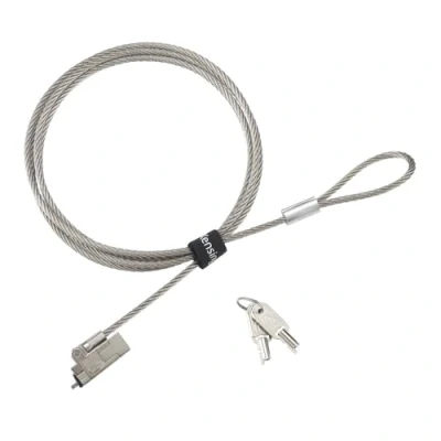 Image of KENSINGTON Slim NanoSaver 2.0 EQ Keyed Laptop Security Lock, Silver/Grey