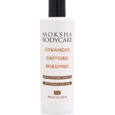 Image of Caffeine Shampoo for Men and Women Anti Hair Loss with Rosemary Oil, Biotin, Argan Oil Growth Shampoo, Sulphate Free 300ml