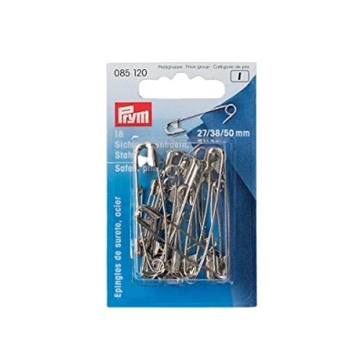 Image of Prym Safety Pins, Black, 27/38/50mm