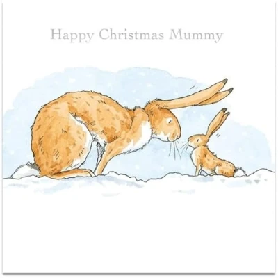 Image of Museums &amp; Galleries Artistic Female Relation Christmas Greeting Card Mummy From The Guess How Much I Love You Range With A Silver Foil Finish