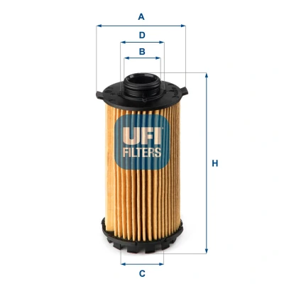 Image of 9A210722500 Oil Filter UFI 25.149.00 Insert PORSCHE: 718 Cayman Coupe