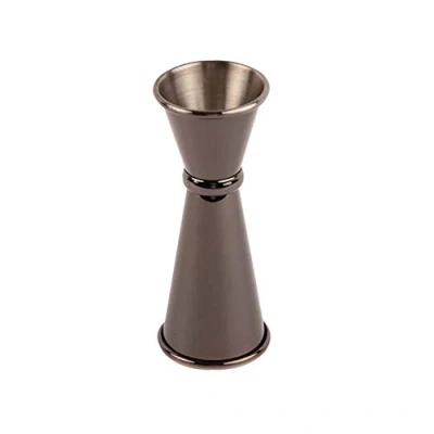 Image of Olympia Barware Gunmetal Banded Jigger 25/50ml 0.84/1.69fl oz