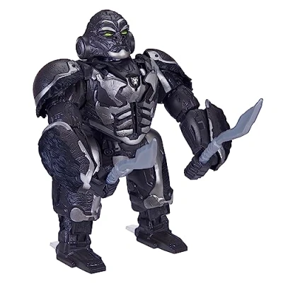 Image of Transformers: Rise of the Beasts Command &amp; Convert Animatronic Optimus Primal 31.5 cm Electronic Toy For 6+ Years, Includes: figure, 2 accessories and instructions.